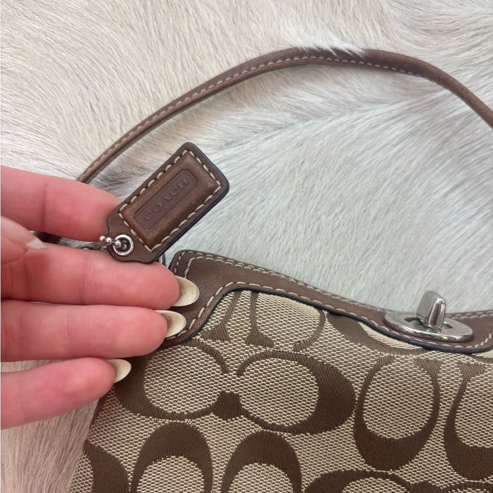 Coach Signature Sufflette Cloth Mini Bag - Picture 5 of 7